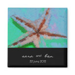 Starfish Save the Date Magnet