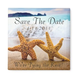 Starfish Save The Date Magnet magnet