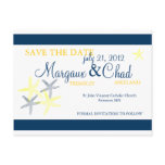 Starfish Save the Date Postcard