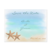 Starfish Save the Date postcards