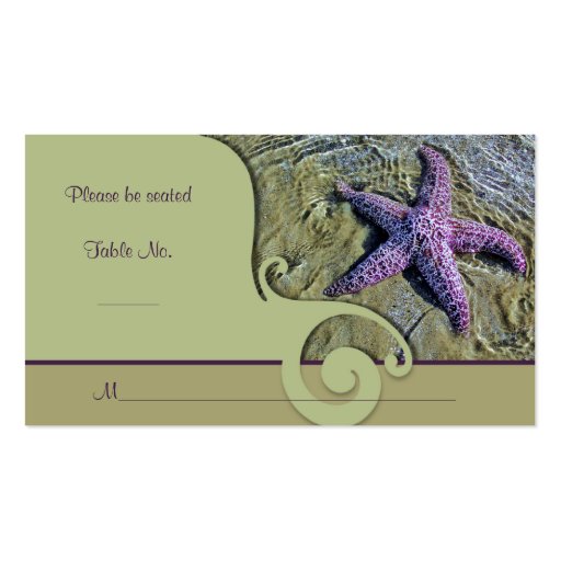 Starfish Special Occasion Place Card Business Card