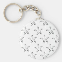 Starfish Stamp Keychains