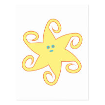 Starfish star fish post card