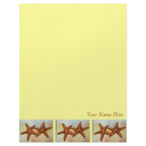 starfish stationary personalized letterhead