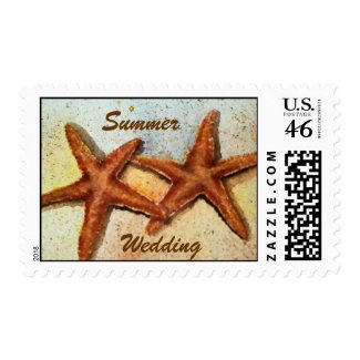 starfish, Summer Wedding stamp