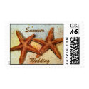 starfish, Summer Wedding postage