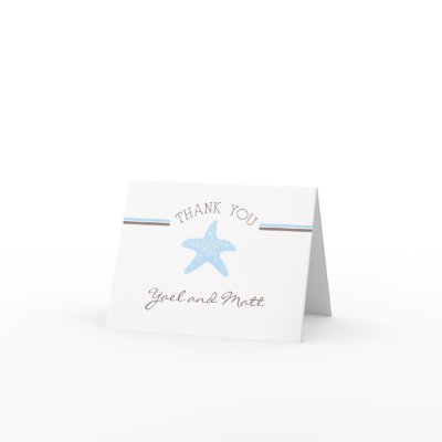 Starfish Thank You Card
