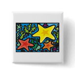 Starfish Trio Pinback Button