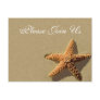 Starfish Tropical Event And Wedding Invitation Postcard