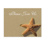 Starfish Tropical Event And Wedding Invitation postcards