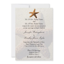 Starfish Tropical Wedding Invitations
