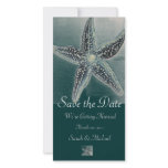Starfish Wedding Announcement Custom Photo Card
