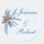 Starfish Wedding Couple Beach Theme Sticker stickers
