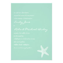 Starfish Wedding Invitation