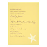 Starfish Wedding Invitation