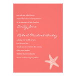 Starfish Wedding Invitation at Zazzle