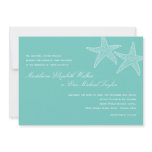 Starfish Wedding Invitation - Tiffany Blue