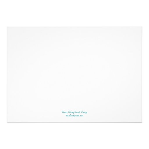 Starfish Wedding Invitation - Turquoise