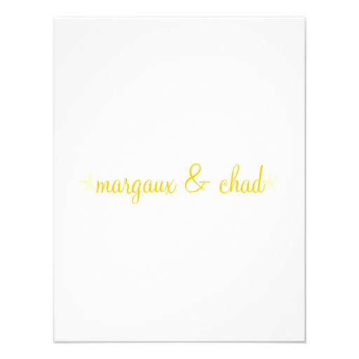 Starfish Wedding Invite