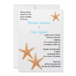Starfish Wedding Invite