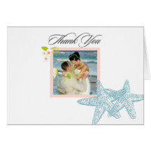 Starfish, Wedding Photo Thank You cards