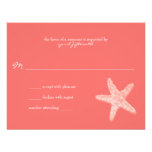 Starfish Wedding Response Personalized Invitation at Zazzle