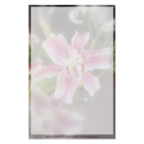 stargazer lilies #11 stationery