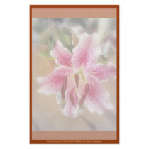 stargazer lilies #1 stationery
