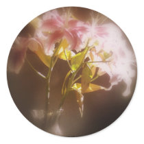 stargazer lilies #32 round stickers