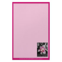stargazer lilies #3 stationery