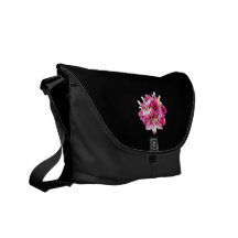 Stargazer Lilies and Roses Courier Bag