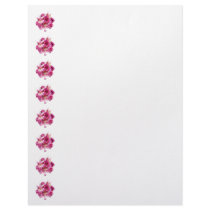 Stargazer Lilies and Roses Personalized Letterhead