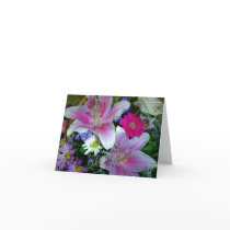 Stargazer Lilies Notecard by MarDar Stargazer Lilies Notecard