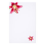Stargazer Lily Decorated Blank Stationery