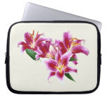 Stargazer Lily Heart Computer Sleeve