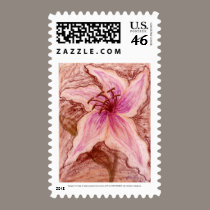 Stargazer Lily in Pastel stamps