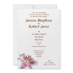 Stargazer Lily Custom Invitation