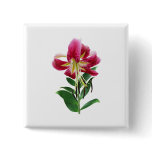 Stargazer Lily Looking Down Pinback Button