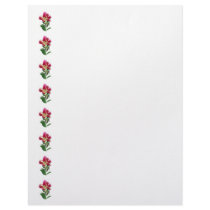 Stargazer Lily Looking Down Letterhead Design