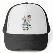 Stargazer Lily Plants Trucker Hats