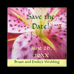 Stargazer Lily Save the Date Magnet