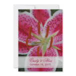 Stargazer Lily Wedding Invitations