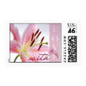 Stargazer Lily � With Love stamp