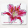 Stargazer Lily World's Best Mom Mousepad