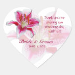 Stargazer Silhouette Heart Thank You Sticker