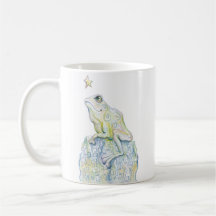 Stargazing Frog Mug