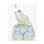 Stargazing Frog Post Card