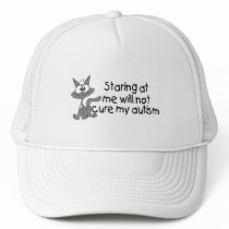 Stariing At Me Will Not Cure My Autism (Cat) hats
