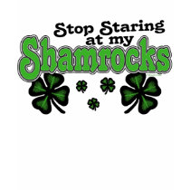Staring at Shamrocks M77 t-shirts