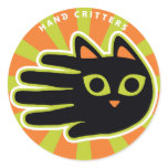 Staring Cat Round Stickers